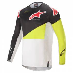 Alpinestars Techstar Factory Black Yellow White Motocross Jersey