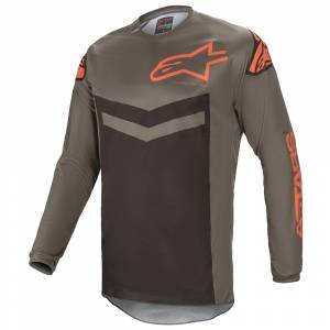 Alpinestars Fluid Speed Dark Grey Orange Motocross Jersey