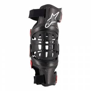 Alpinestars Bionic 10 Silver Black Carbon Knee Brace Left