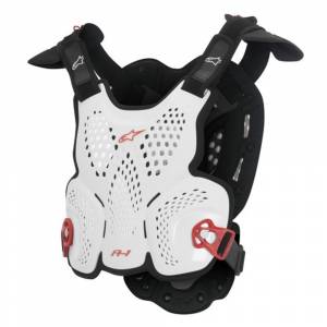 Alpinestars A-1 White Black Red Roost Guard