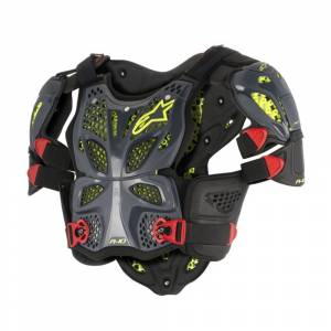 Alpinestars A10 Anthracite Black Red Full Chest Protector