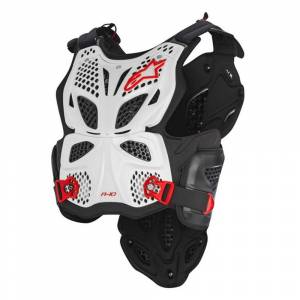 Alpinestars A-10 White Black Red Chest Protector