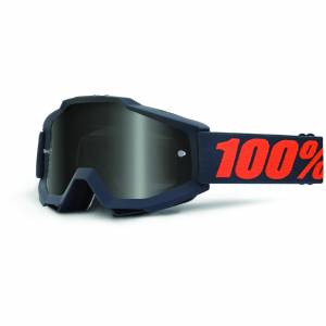 100% Accuri Gunmetal Dark Smoke Lens Sand Goggles