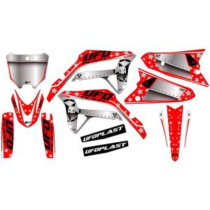 UFO Stardust Honda CRF MX Graphics Kit - Red