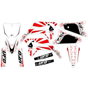 UFO Akaishi Honda CRF MX Graphics Kit - White