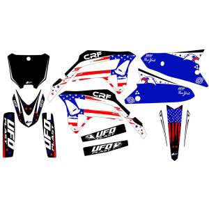 UFO Patriot Honda CRF MX Graphics Kit - Black