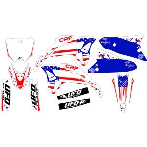 UFO Patriot Honda CRF Graphics Kit - White