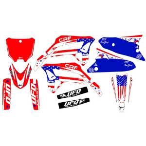 UFO Patriot Honda CRF Graphics Kit - Red