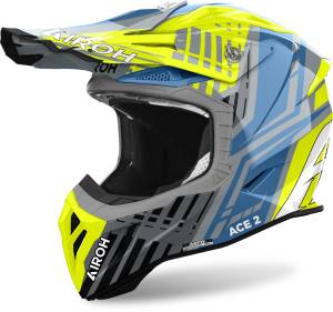 Aviator Ace 2 Proud Yellow Gloss Motocross helmet
