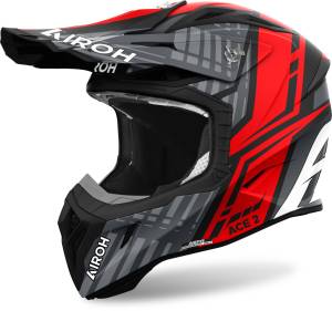 Aviator Ace 2 Proud Red Matt Motocross Helmet from Airoh Helmets