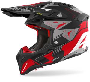 Airoh Aviator 3 Spin Red Matt MX Helmet