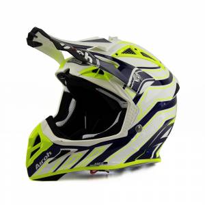 Airoh Aviator Ace Art Blue Motocross Helmet