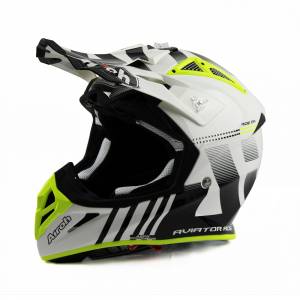 Airoh Aviator Ace Nemesi White Motocross Helmet