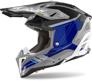 Airoh Aviator 3 Saber Blue Gloss MX Helmet