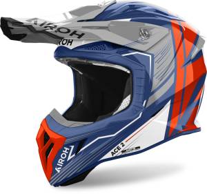 Airoh Aviator Ace 2 Cerulean Gloss MX Helmet