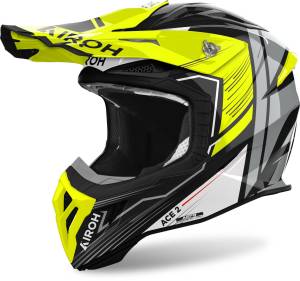 Aviator Ace 2 Engine Yellow Gloss MX Helmet