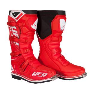 UFO Obsidian Red Off-Road Motocross Boots