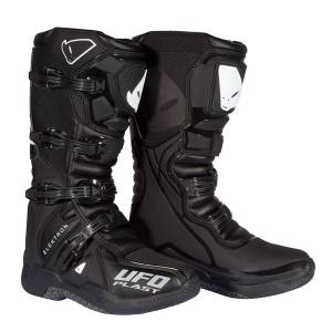 UFO Elektron Black Motocross Boots