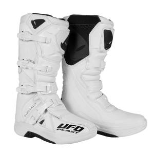 UFO Elektron White Motocross Boots