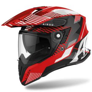 Commander Boost Red Gloss Adventure Helmet