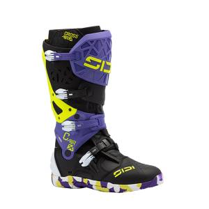 Crossair X Black Violet Motorcycle Boots