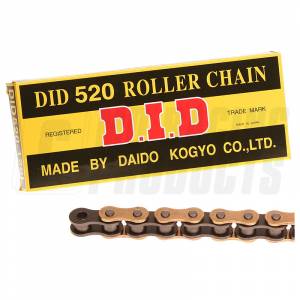 DID Chain 520 RJ Heavy Duty Chain - Gold Black