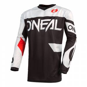 ONeal Element Racewear Black White Motocross Jersey