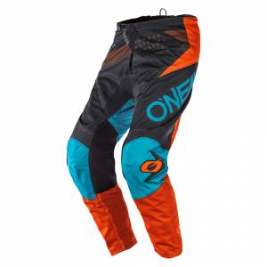 ONeal Element Factor Grey Orange Blue Motocross Pants