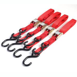 Bike It 4 Piece Red Autolock Tiedown
