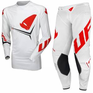 UFO Slim Egon White Motocross Kit Combo