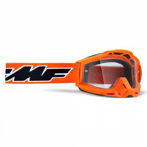 100% FMF Powerbomb Rocket Orange Clear Lens Motocross Goggles