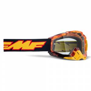 100% FMF Powerbomb Spark Clear Lens Motocross Goggles