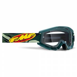 100% FMF Powercore Assault Camo Clear Lens Motocross Goggles