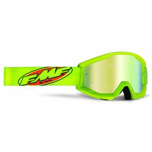 100% FMF Powercore Core Yellow Gold Mirror Lens Motocross Goggles
