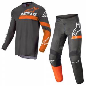 Alpinestars Fluid Chaser Anthracite Coral Motocross Kit Combo