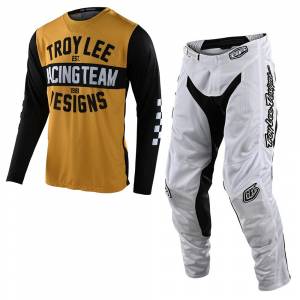 Troy Lee Designs GP Air Team 81 Yellow Black Motocross Kit Combo