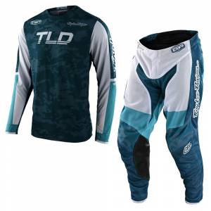 Troy Lee Designs GP Air Veloce Camo Marine Motocross Kit Combo