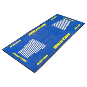 BikeTek Series 3 Blue White Yellow Garage Mat