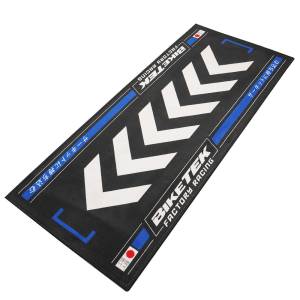 BikeTek Series 7 Rising Sun Black Blue Bike Mat