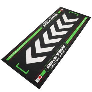 BikeTek Series 7 Rising Sun Black Green Bike Mat