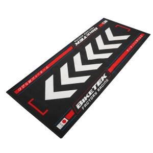 BikeTek Series 7 Rising Sun Black Red Bike Mat