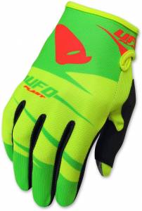 UFO Kids Hydra Yellow Green Motocross Gloves