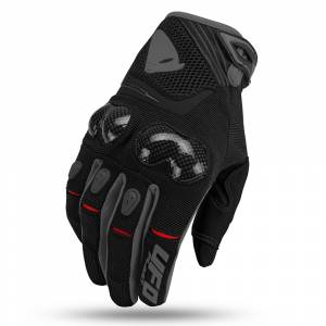 UFO Reason Black Grey Motocross Gloves