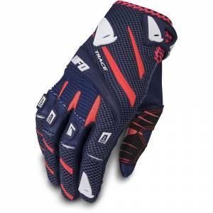 UFO Trace Blue Motocross Gloves
