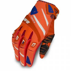 UFO Trace Orange Motocross Gloves