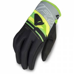 UFO Joint Grey Green Motocross Gloves