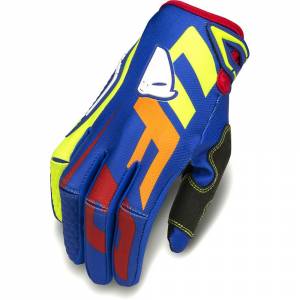 UFO Blaze Blue Motocross Gloves
