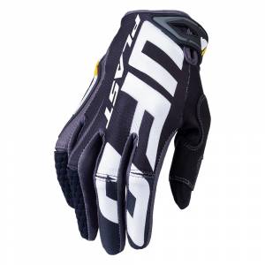 UFO Blaze Black Grey Motocross Gloves