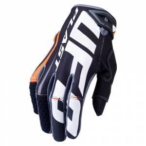 UFO Blaze Black Orange Motocross Gloves