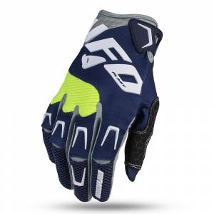 UFO Iridium Blue Motocross Gloves